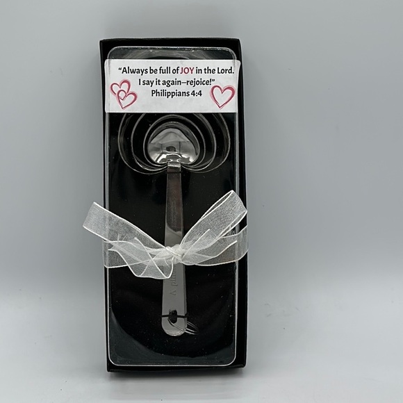 Heart-shaped measuring spoon set - Picture 1 of 3